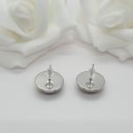 Ohrstecker Blume rosa-flieder