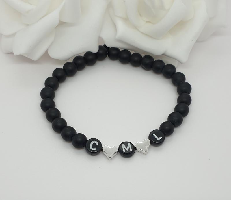 Perlenarmband Wunschbuchstaben